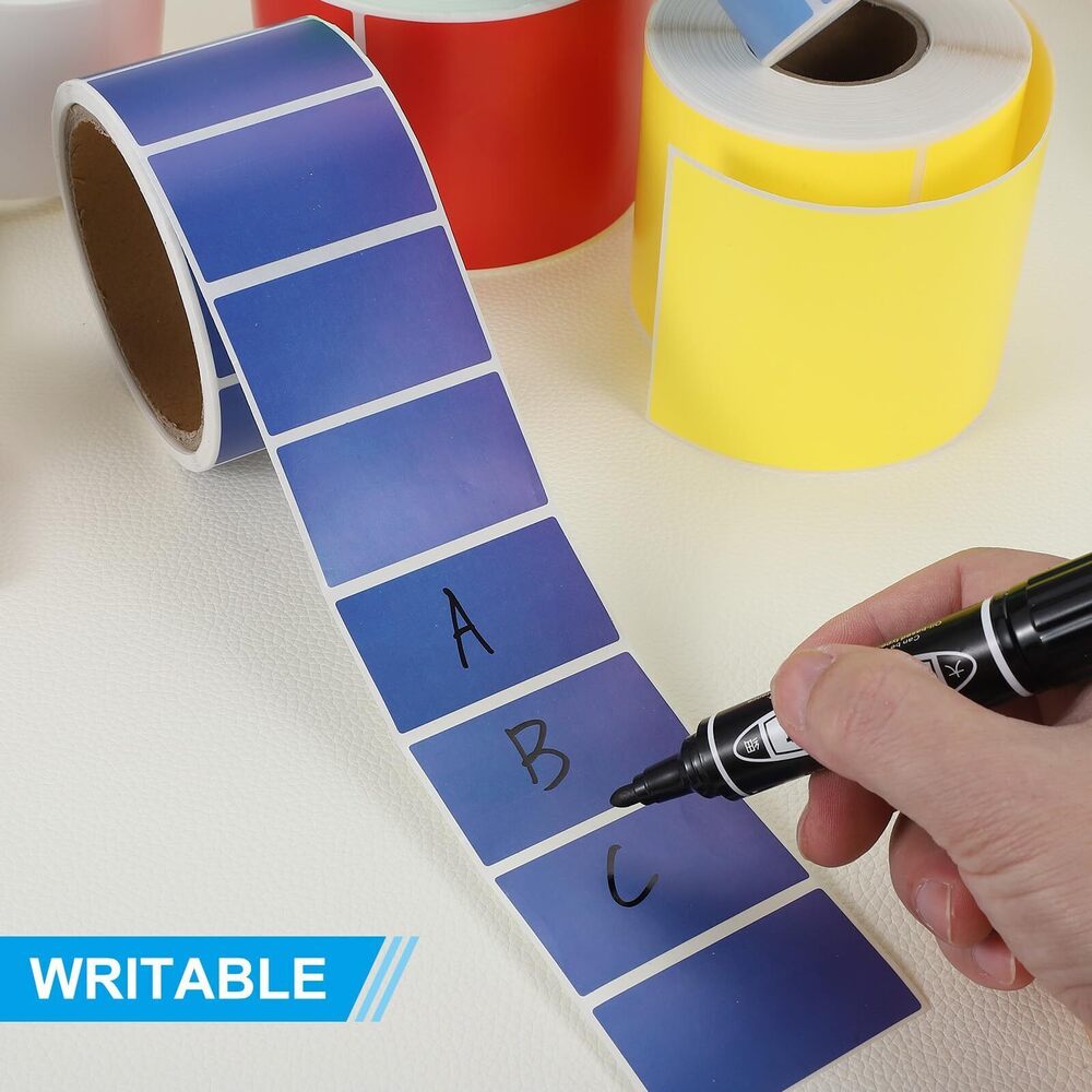 6481 Rectangular Color Coding Labels 5 x 3 Inch, 500 Pcs Rectangle Colored - Picture 4 of 7